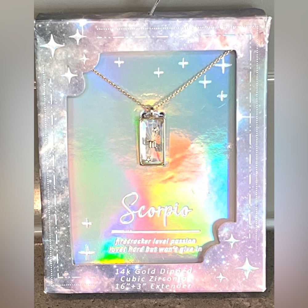 Gold Dipped Scorpio Necklace
